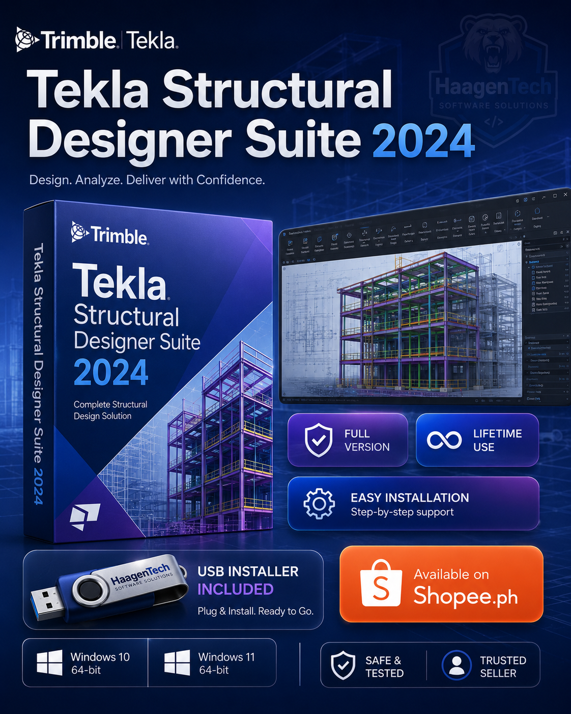 NEW!Tekla Structural Designer Suite Tedds & Tekla Structures 2024 COMES ...