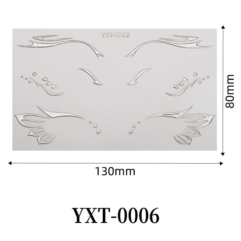 Eye Sticker Eyeliner Direct Apply Laser Face Art Pang Party Holographic ...
