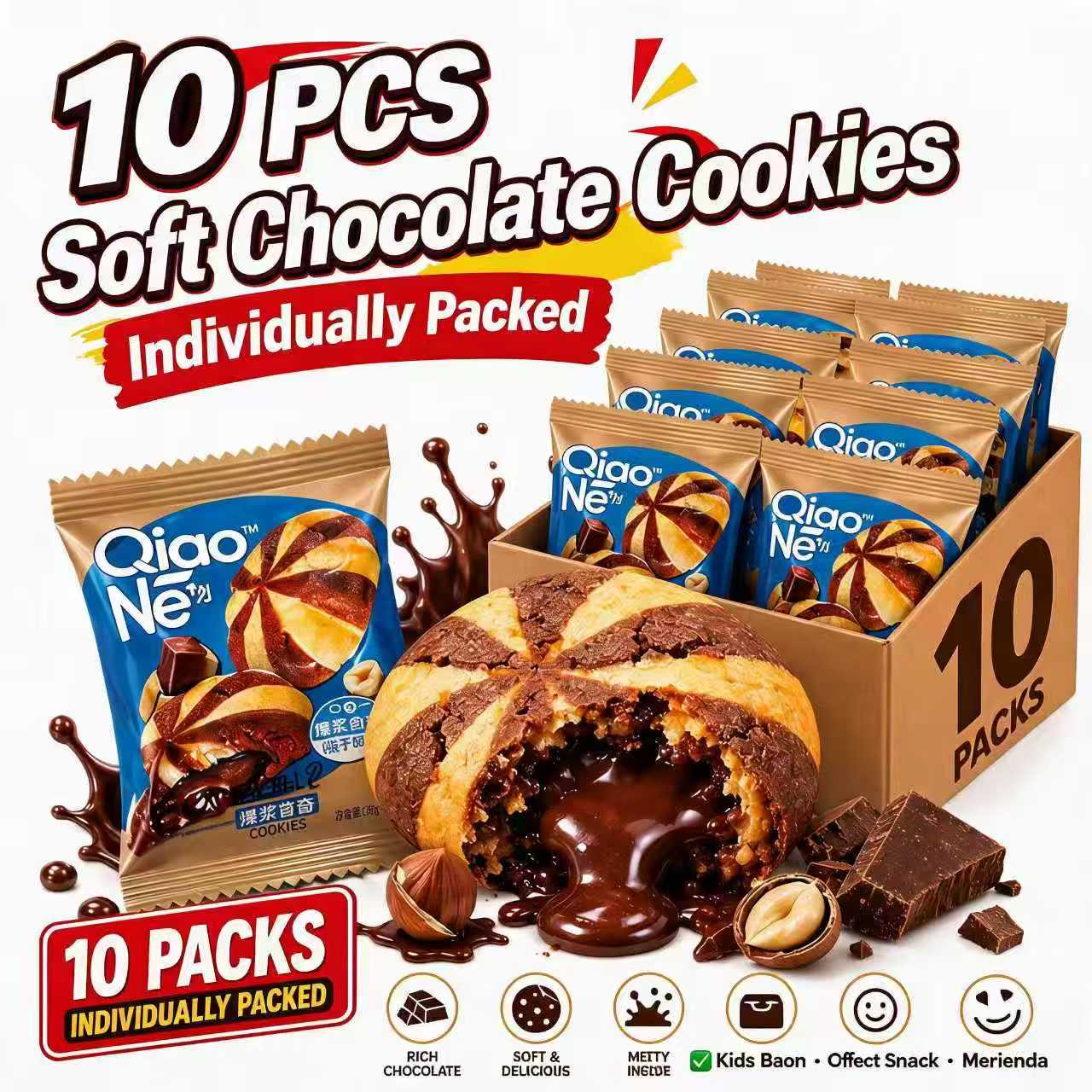 Imported Korean Drip & Bites melted chocolate Cookies | Soft chocolate ...