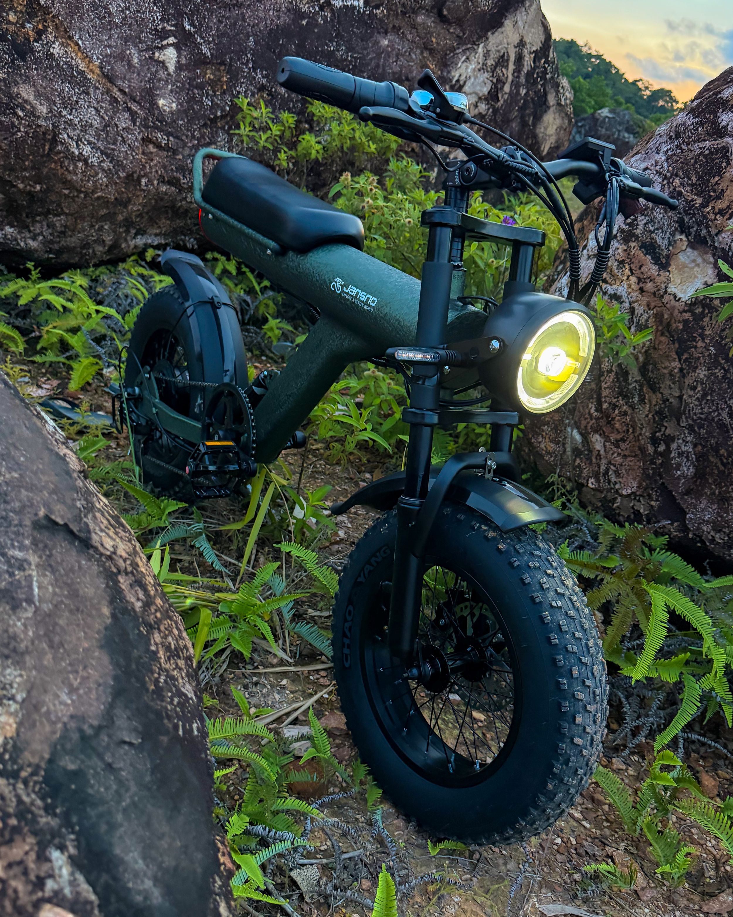 JANSNO X90 2000W Electric Bike 14/25Ah Large Battery FatTire Off-Road ...