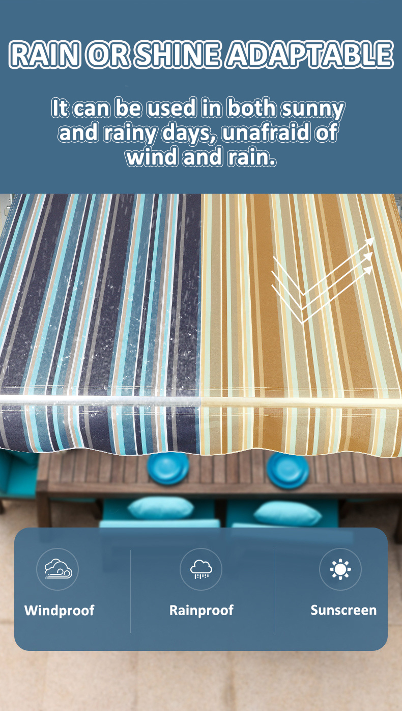 Foldable Awning Canopy Retractable Sunproof Rainproof Outdoor Window ...