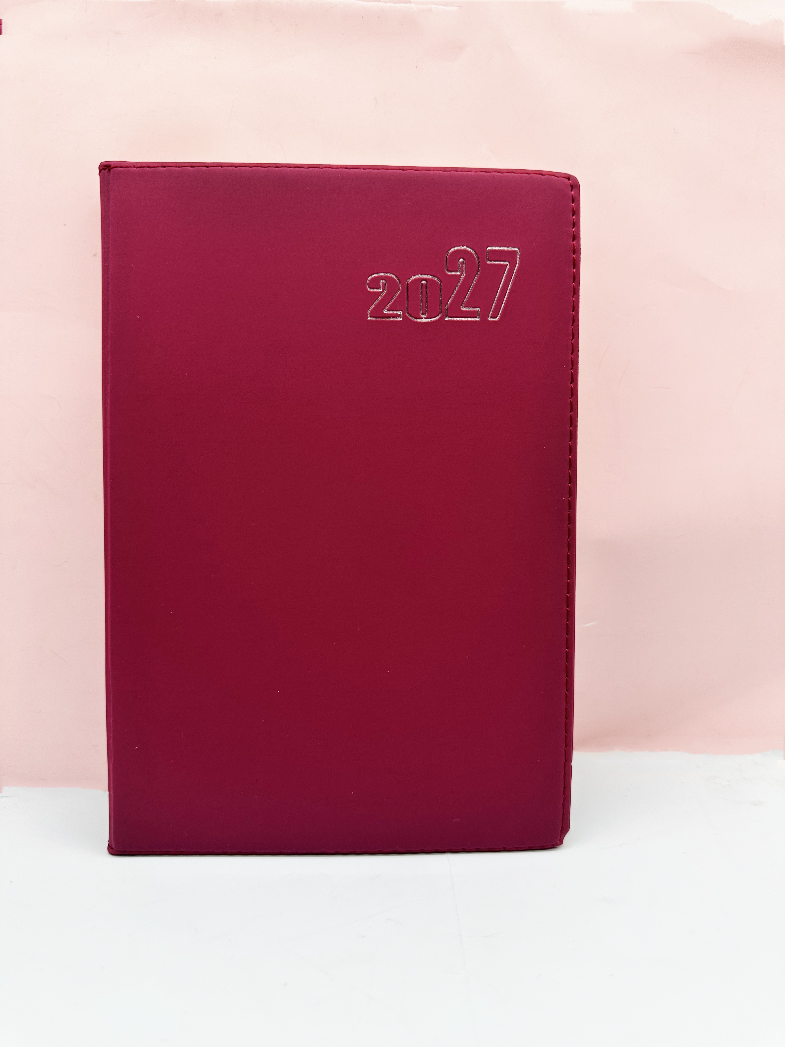 2027 Planner Soft Leather Board Notebook Diary Planner Monthly Weekly ...