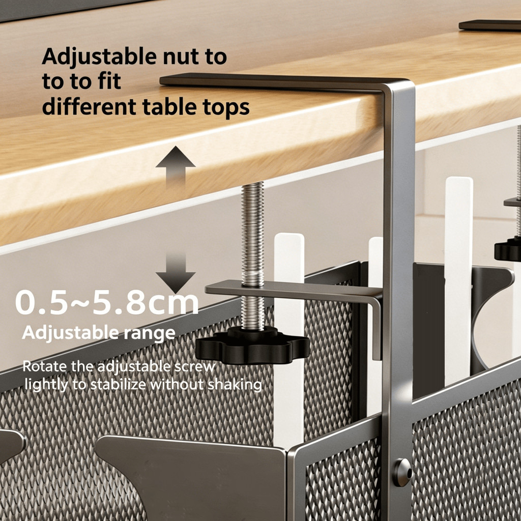 [10Y warranty]Double Bracket Desk Under Desk Cable Management Wire No ...