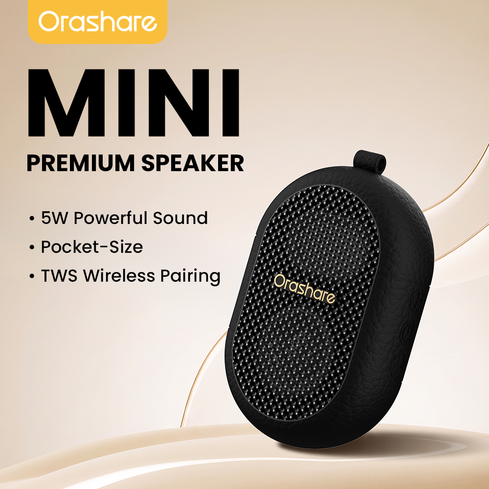 Orashare BS34 Mini Portable Speaker 5W Deep Bass Bluetooth 5.3 TWS ...