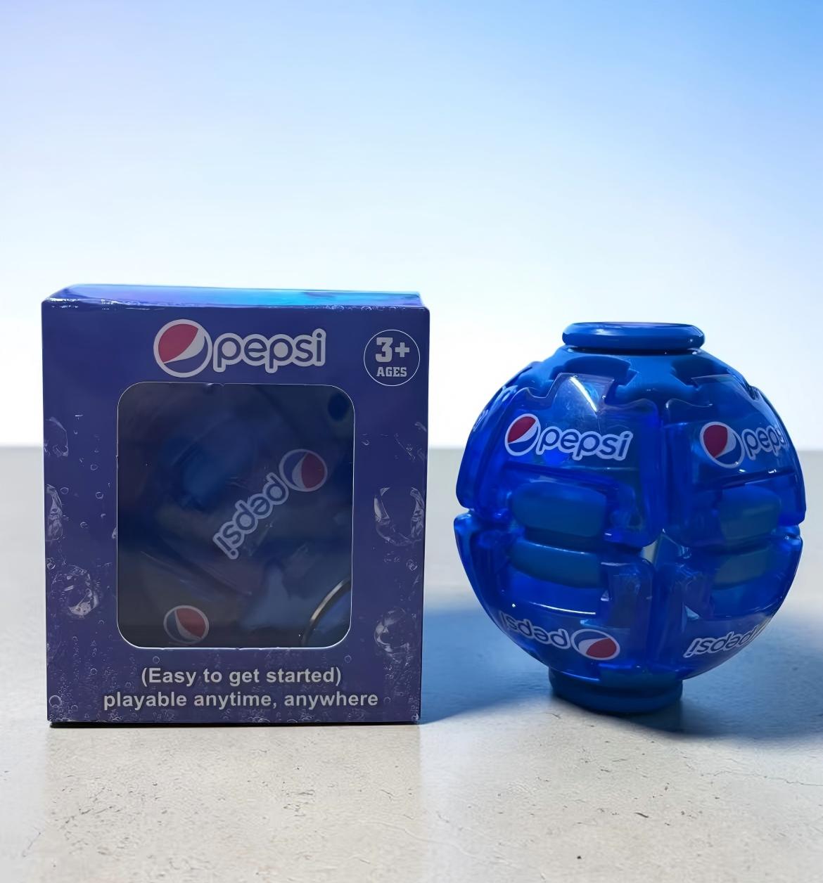 Soda Spin & Press Fidget Ball Toy Coca-Cola Pepsi Sprite Fanta Rotating ...