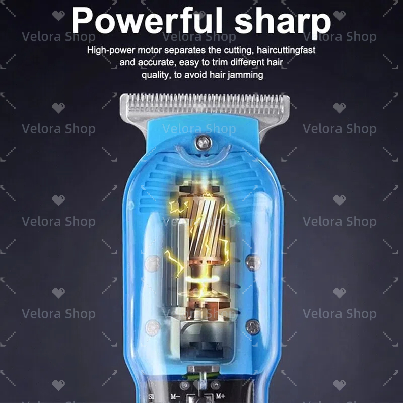 Professional Hair Clippers Rechargeable Cordless Haircut Trimmer For ...