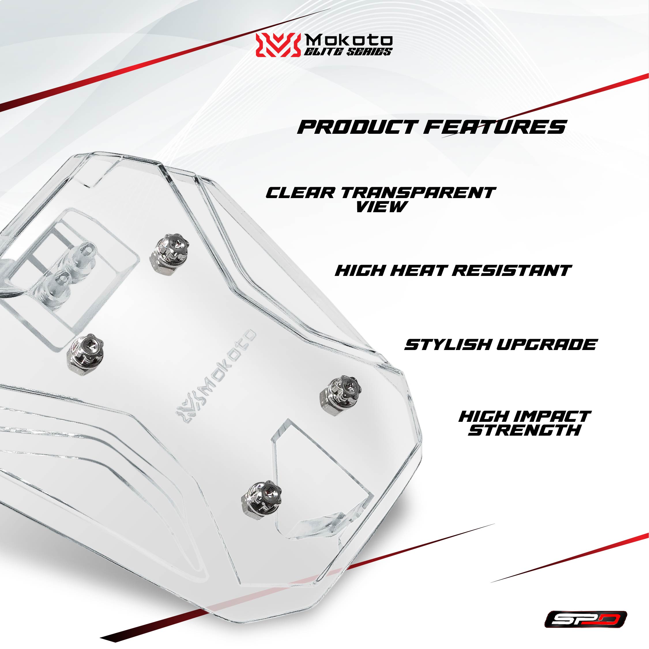 MOKOTO ELITE GAS TANK COVER ADV 160 CLEAR VIEW ELITE-13018 FUEL TANK ...