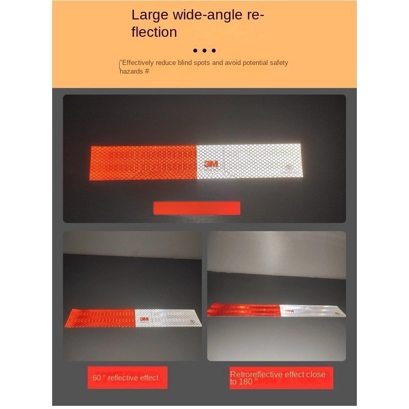 3M Diamond Grade Truck sign Red/White 5cmx 50m 1 Roll Super Bright ...