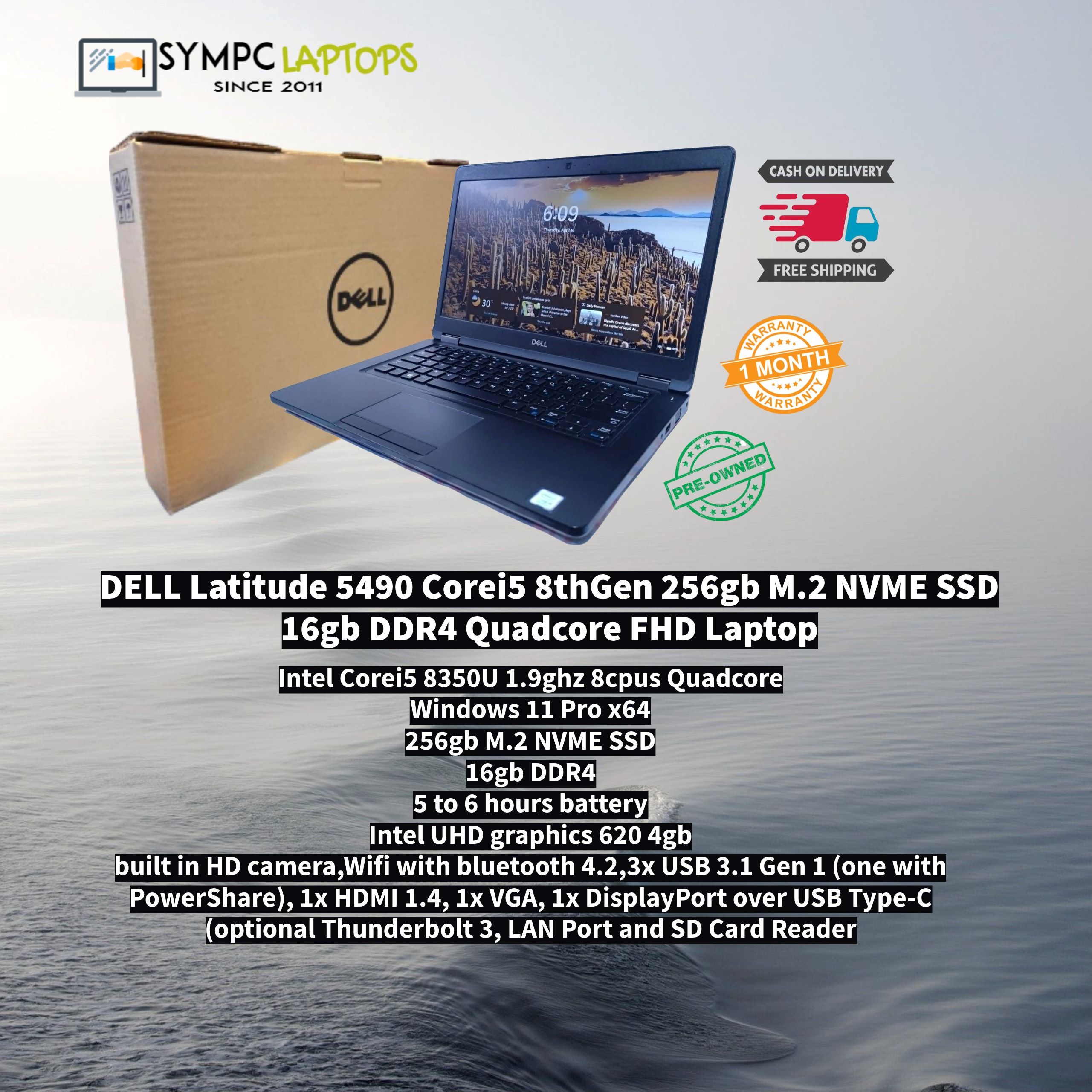 Dell Latitude 5490 Corei7 8thGen 512gb NVME SSD 24gb DDR4 Quadcore ...