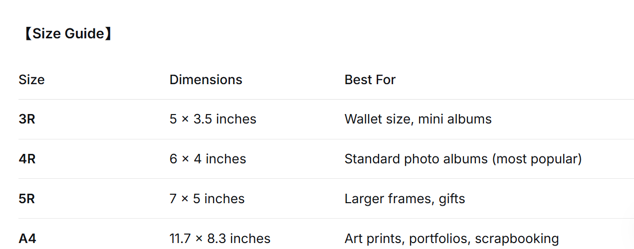 Yasen RC Rough Satin Photo Paper 260gsm A4|5R|4R|3R Size Resin Coated ...