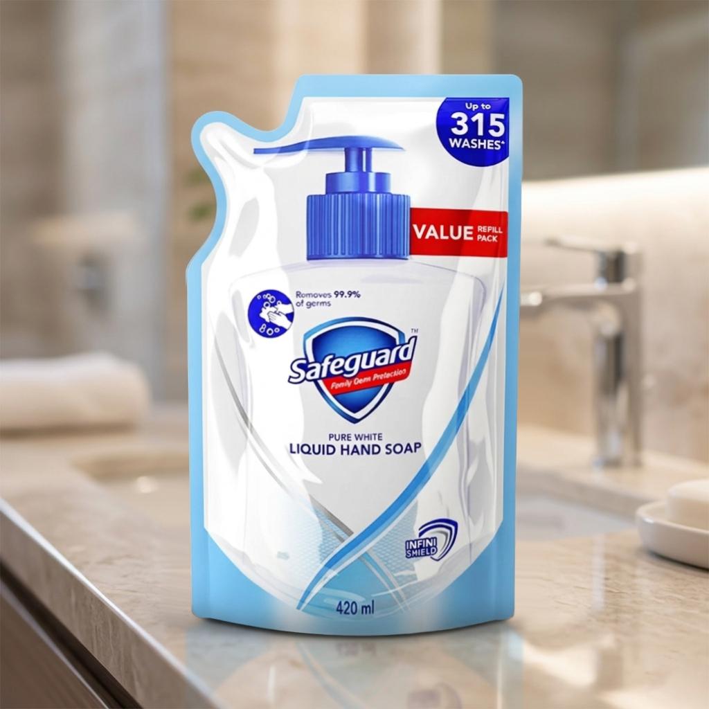 Safeguard Liquid Hand Soap Refill 420ml Pure White kcS11207 | Shopee ...