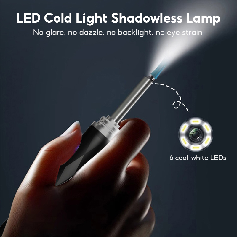MeeGoo Visual Ear Cleaner Spoon Endoscope Earpick Ear Scope with Camera ...