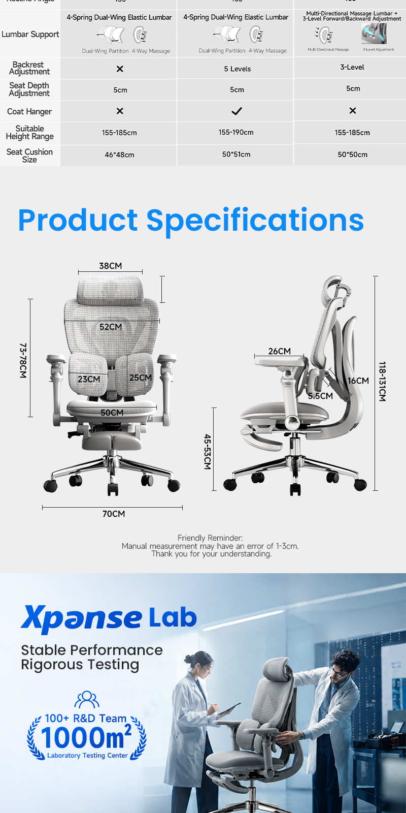 XPANSE T10 Dynamic Ergonomic Chair Office Computer Study Chair Tracking ...