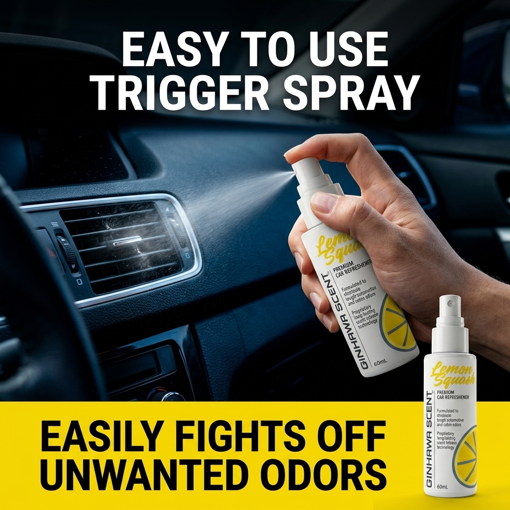 Marine Squash 60ml Car Air Freshener Liquid Refill Spray - Long Lasting ...