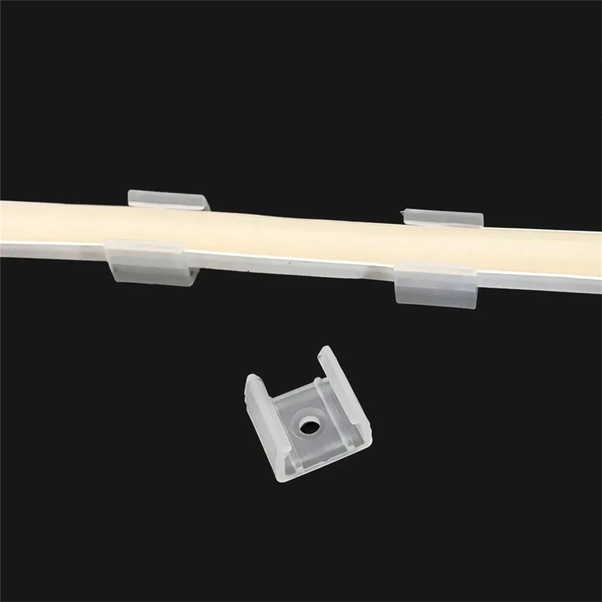50Pcs LED Strip Mounting Clips Screws Plastic Holder Bracket 6/8/10 ...