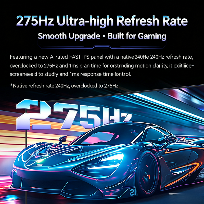 TITAN ARMY P275MS Plus 27 inch QD-Mini LED 2K QHD 275Hz 1ms HDR1000 99 ...