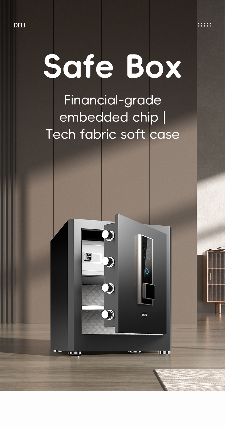 Deli Electronic Digital Safety Vault Electronic Key Password ...