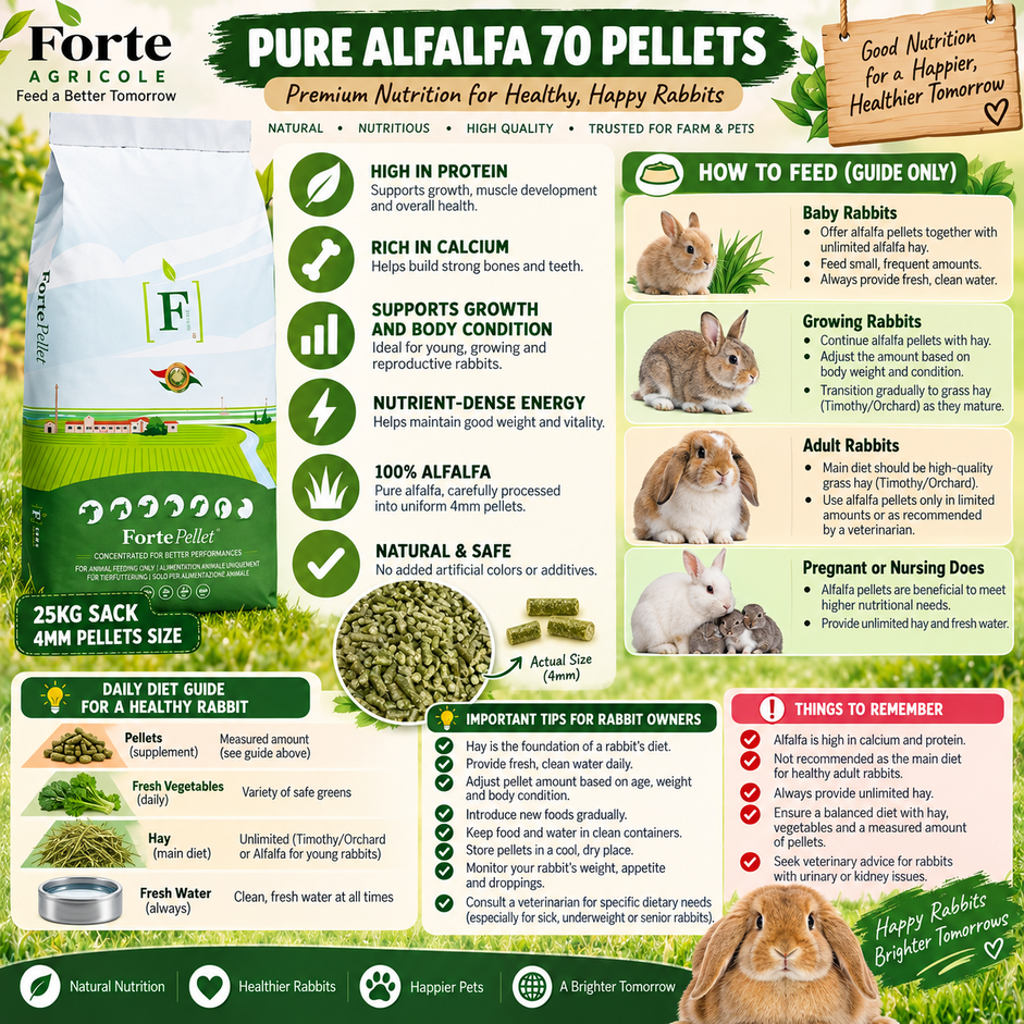 Pure Alfalfa 70 Pellet 25Kg - Cows, Goats , Rabbits etc | Shopee ...
