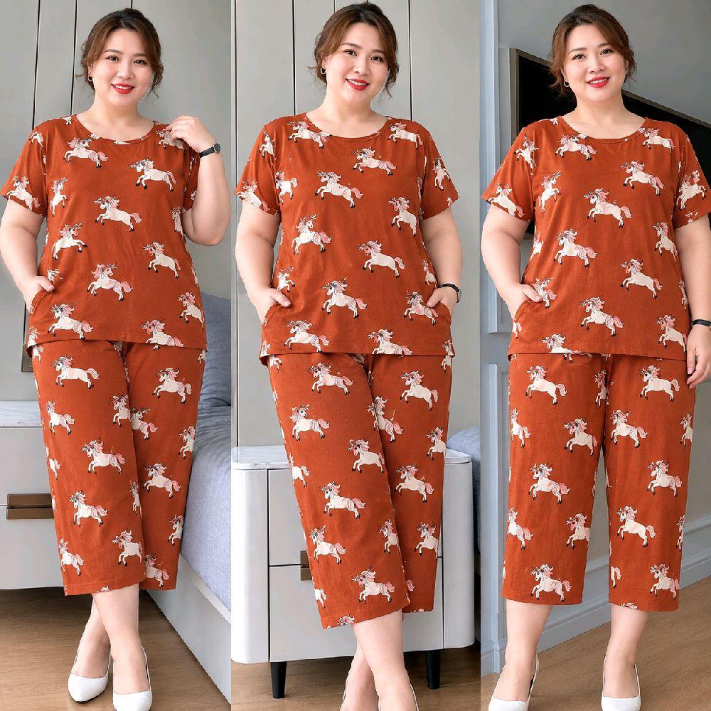 Plus Size Tokong Terno Set - Free Size XL-5XL - Korean Cotton Spandex ...