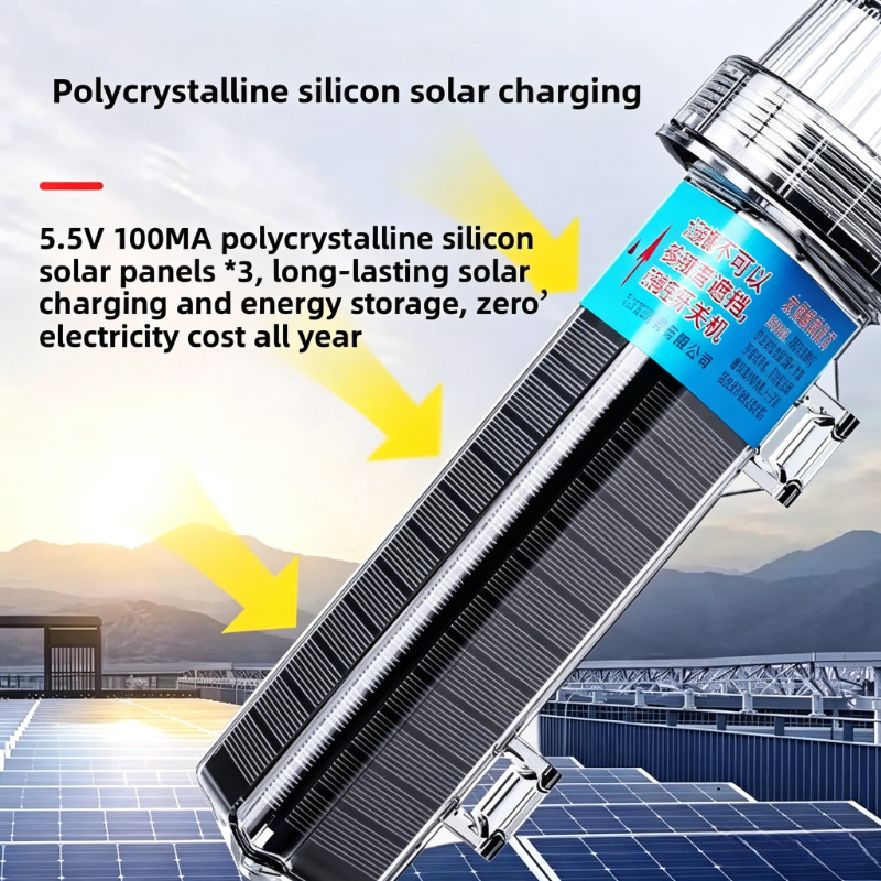 Solar Marine Warning Light Flashing | Boat Navigation Signal Lamp ...