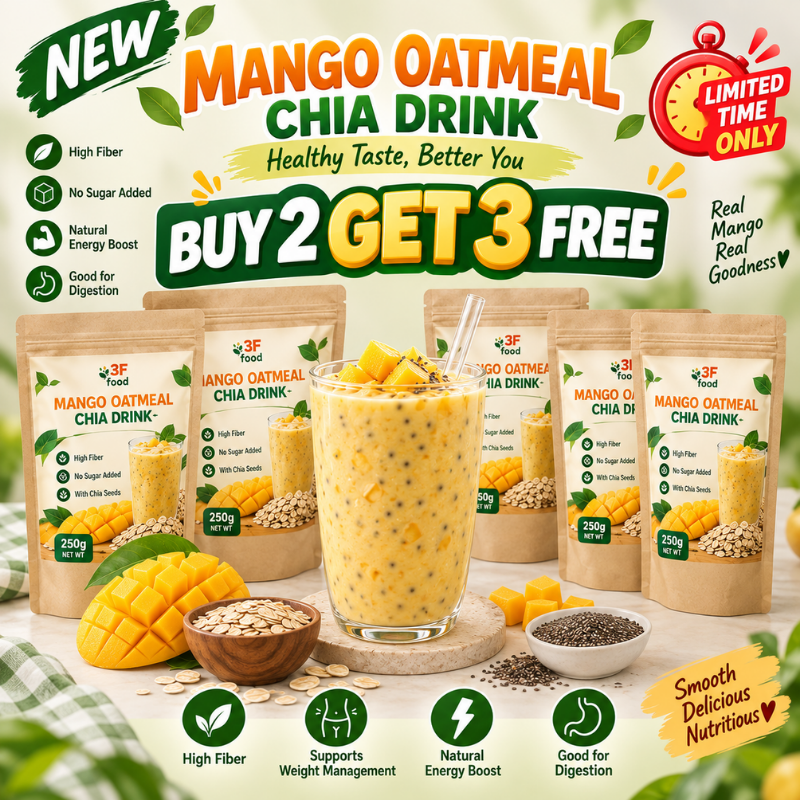 [BUY 2 GET 3] Mango Oatmeal Chia Seed Drink | Fiber Rich Beverage ...