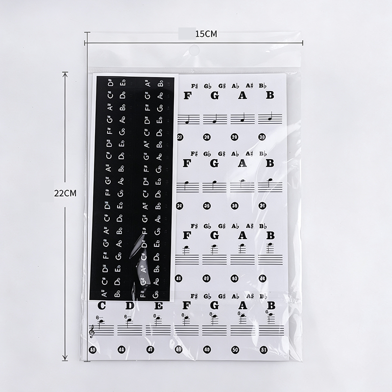Stic Piano Stickers For Keyboard Sticker Organ Label Transparent ...