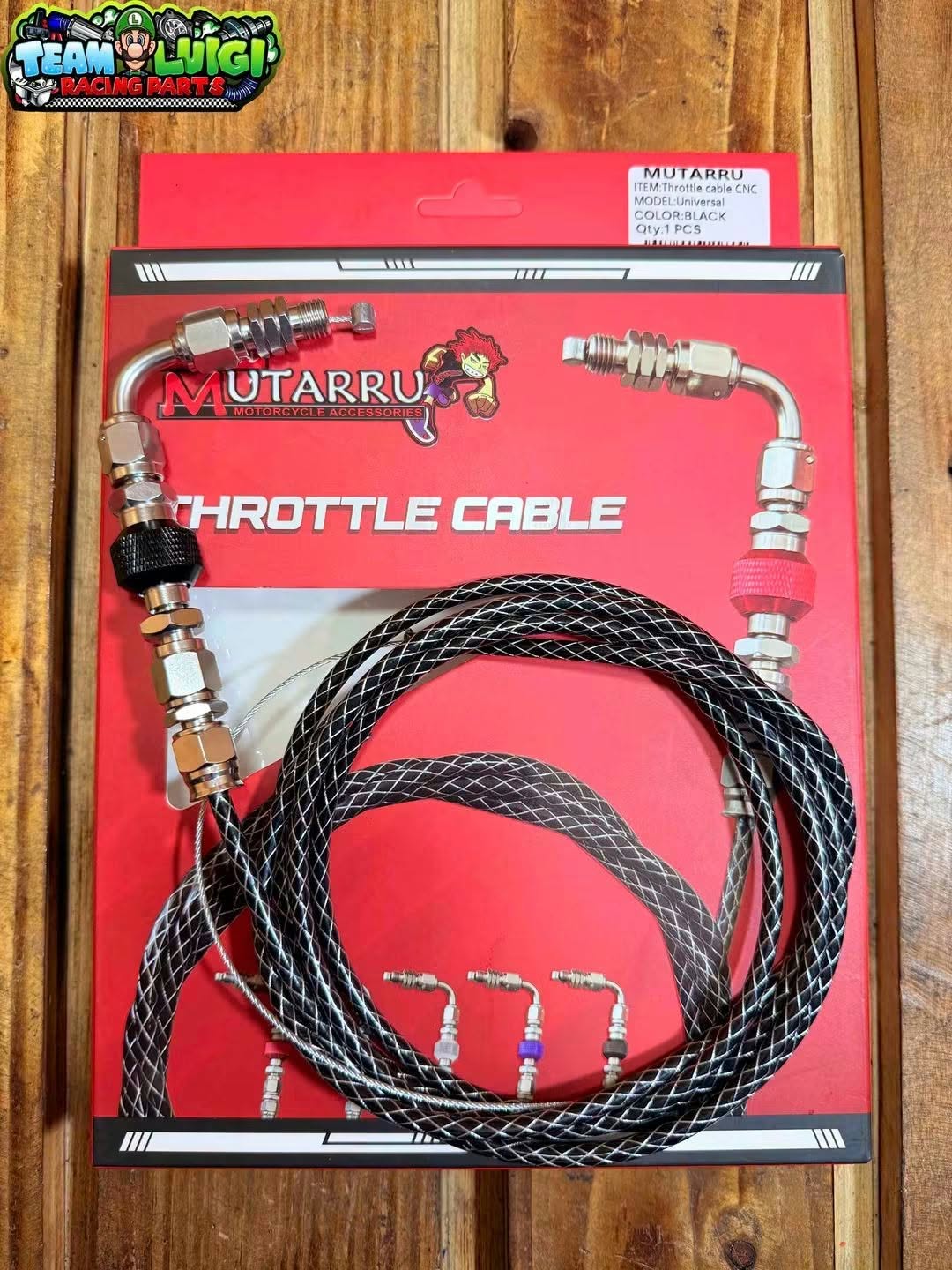MUTARRU CNC FITTINGS THROTTLE CABLE NMAX / AEROX / RAIDER / CLICK / MIO ...