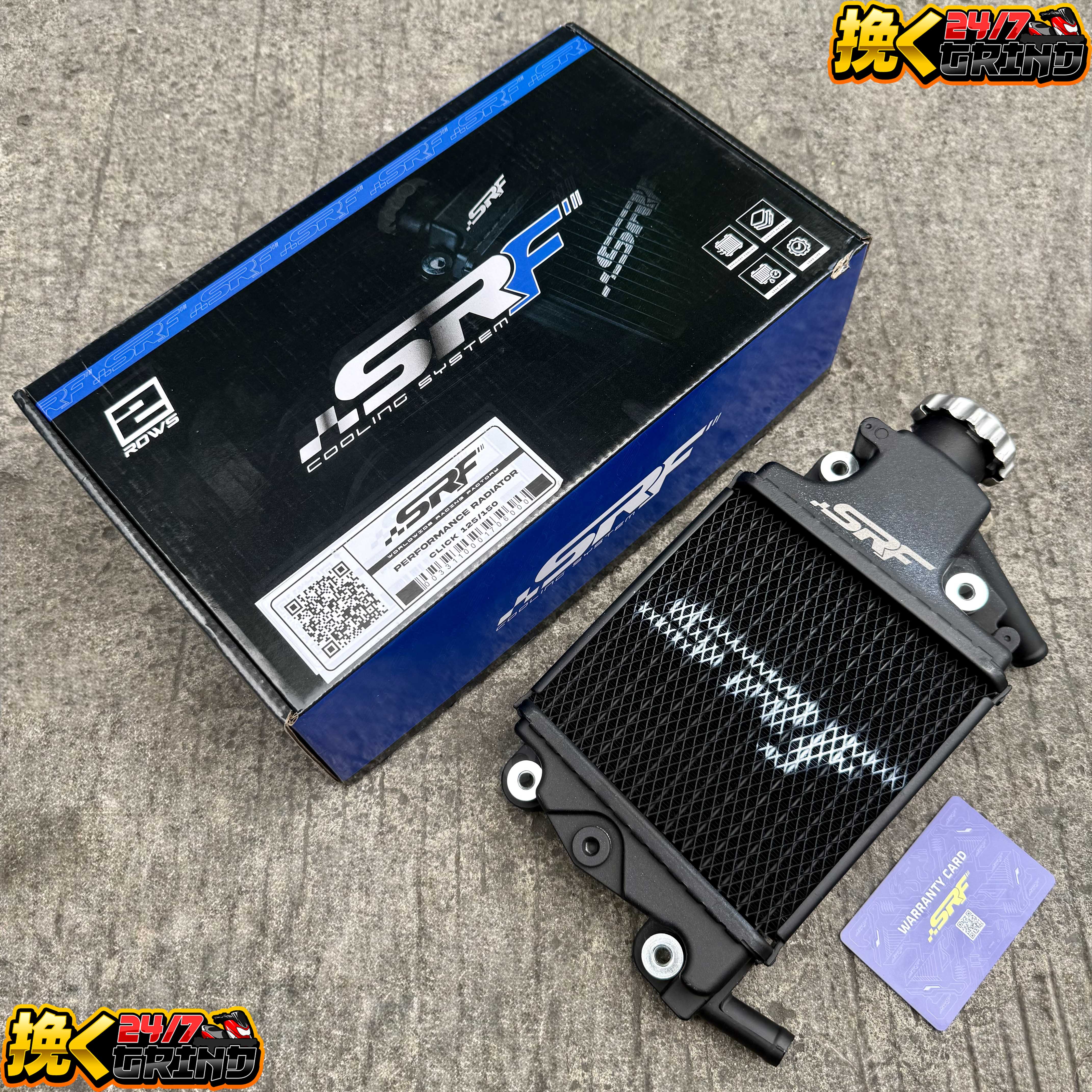 SRF Radiator 2rows For Nmaxv1v2/Aeroxv1v2/Click/Pcx160/Adv160/Giorno125 ...