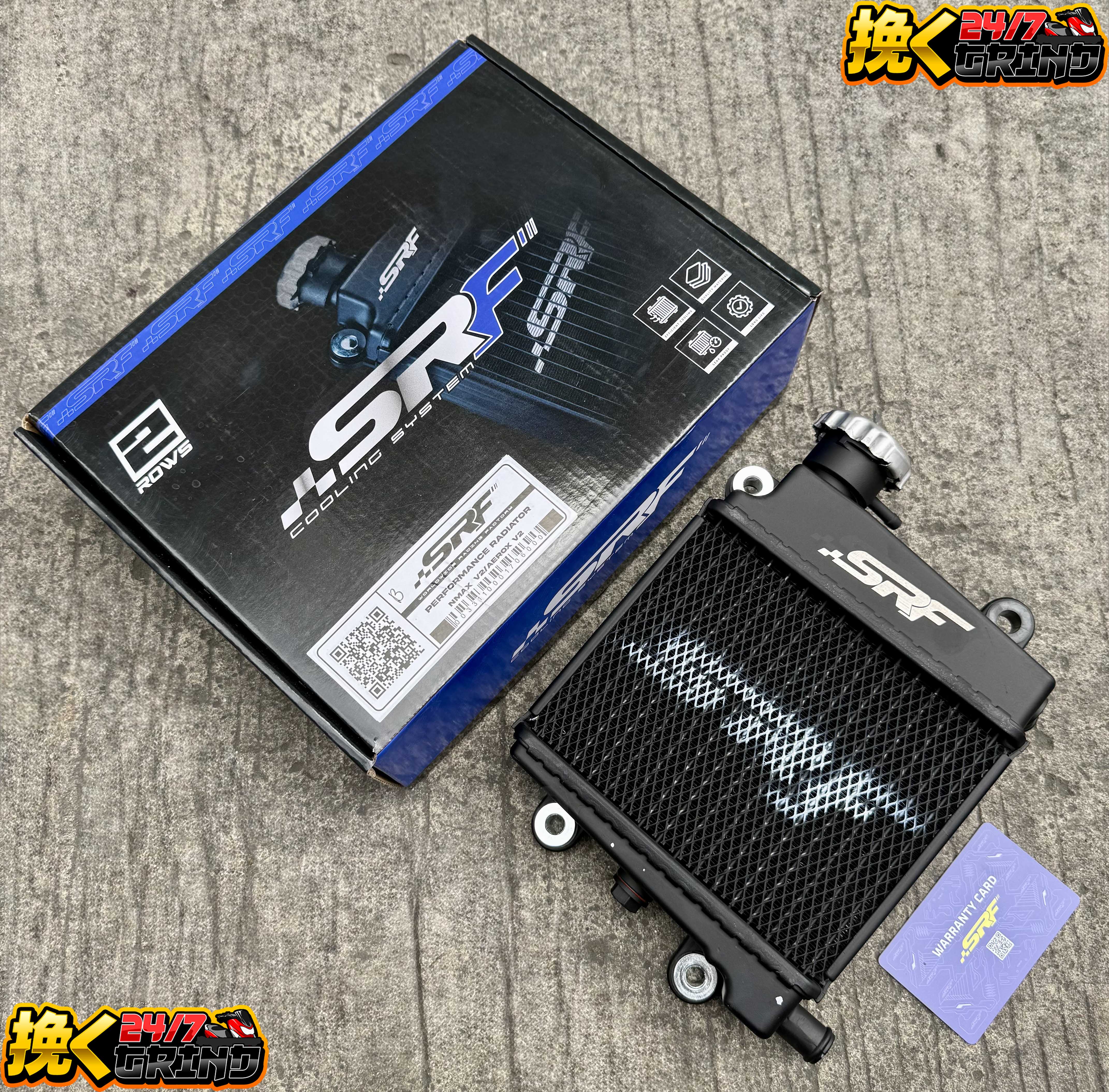 SRF Radiator 2rows For Nmaxv1v2/Aeroxv1v2/Click/Pcx160/Adv160/Giorno125 ...