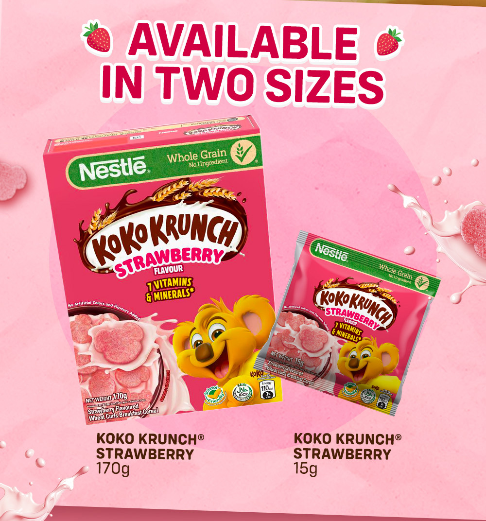 Koko Krunch Strawberry 170g Breakfast Cereals for Kids Pack of 2 ...