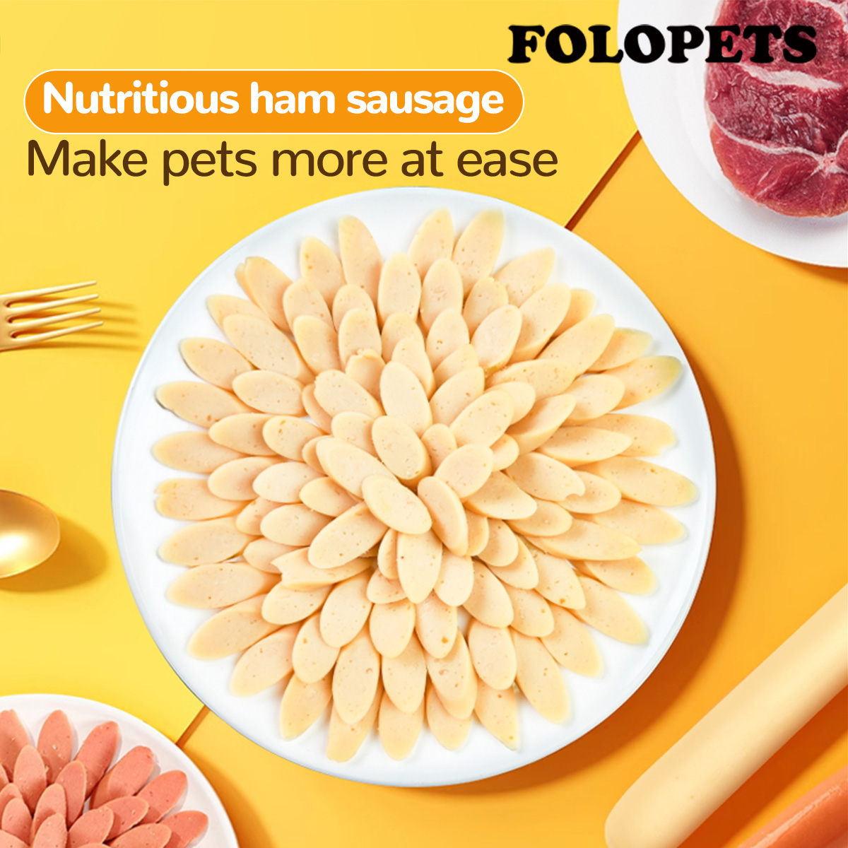 FOLOPETS 150/90/30pcs Pet Sausage Dog Cat Sausage Pet Snack Dog ...