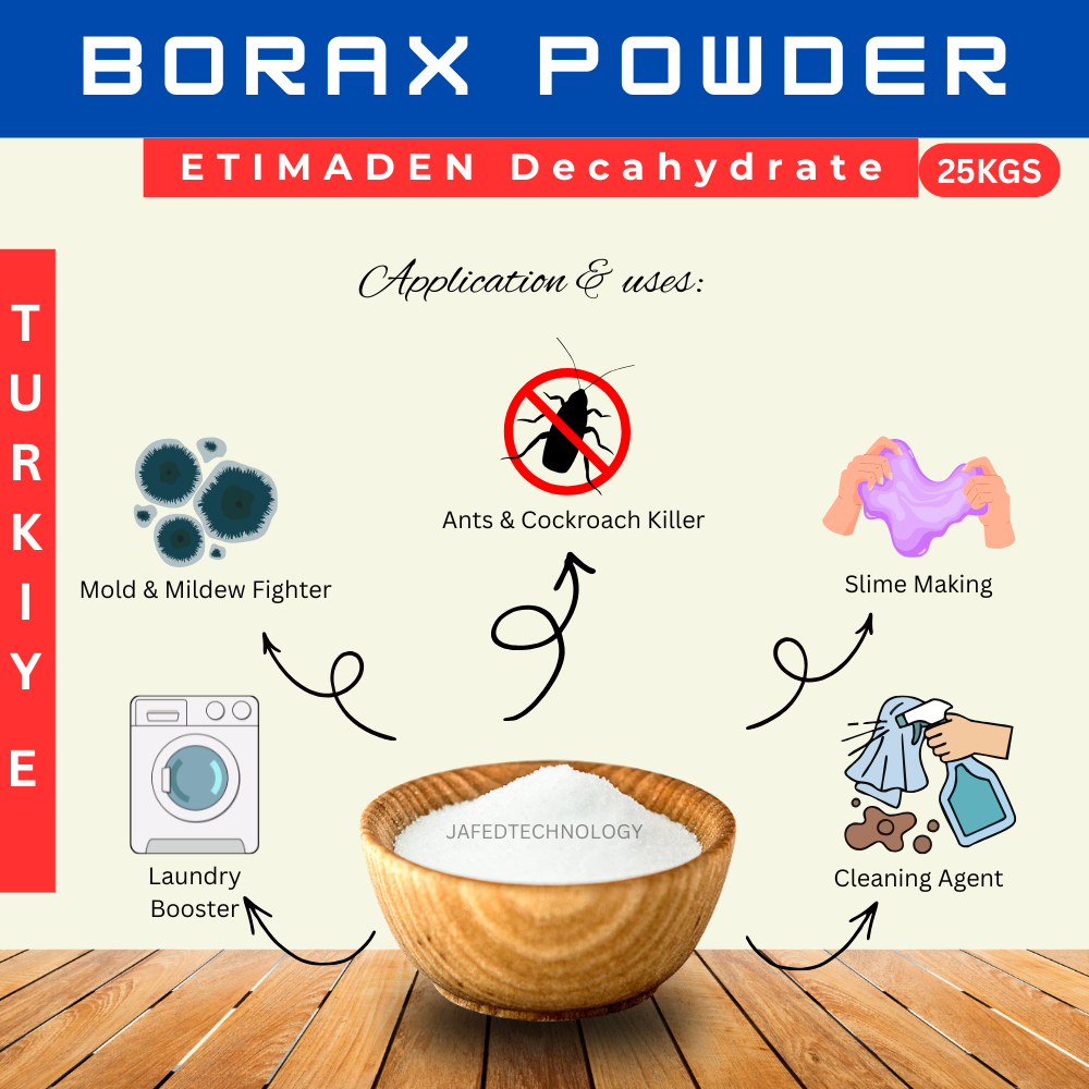 25kg Etimaden Borax Powder Sodium Tetraborate Decahydrate from Turkiye ...