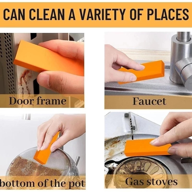 Orange Stainless Steel Decontamination Artifact Eraser Rust Magic ...
