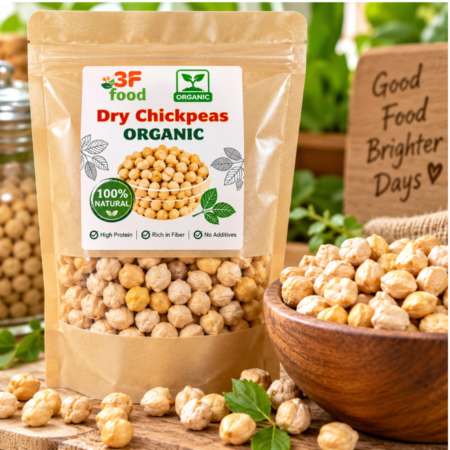 3F Food Organic Dry Chickpeas 100% Natural High Protein Fiber Rich No ...