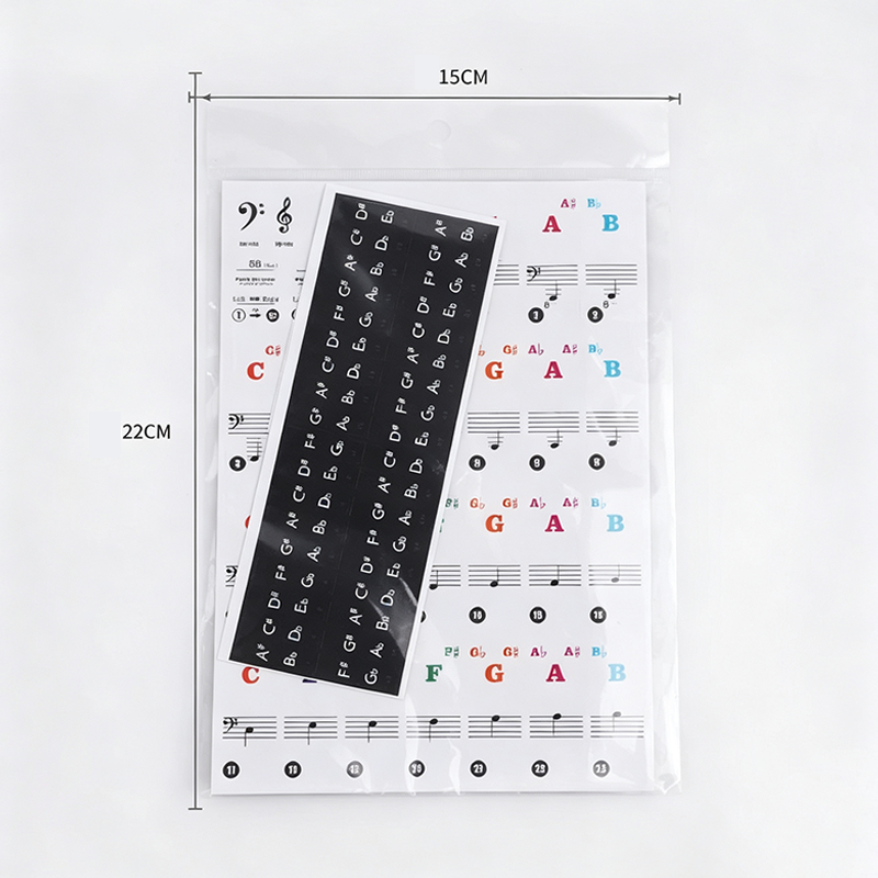 Stic Piano Stickers For Keyboard Sticker Organ Label Transparent ...