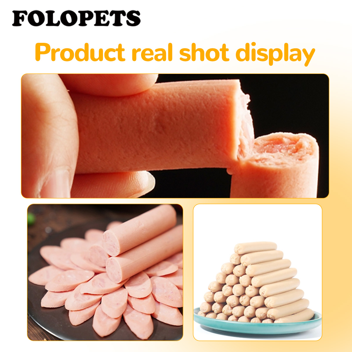 FOLOPETS 150/90/30pcs Pet Sausage Dog Cat Sausage Pet Snack Dog ...