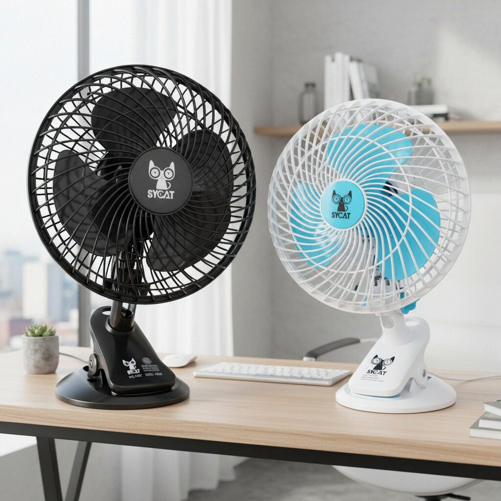 SYCAT Table Fan Table Clip Fan Mini Baby Clip Fan Stable Portable Desk ...