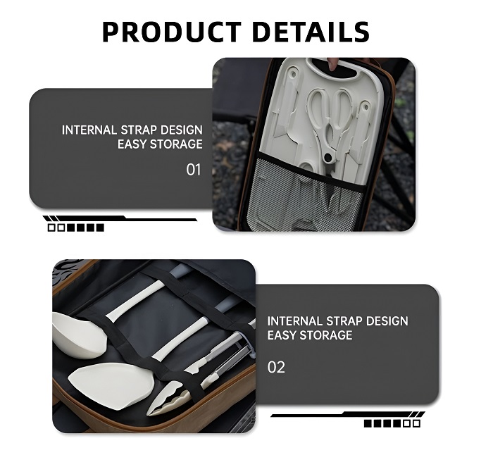 10-in-1 Stainless Steel Camping Cookware Set Complete Outdoor Cooking ...