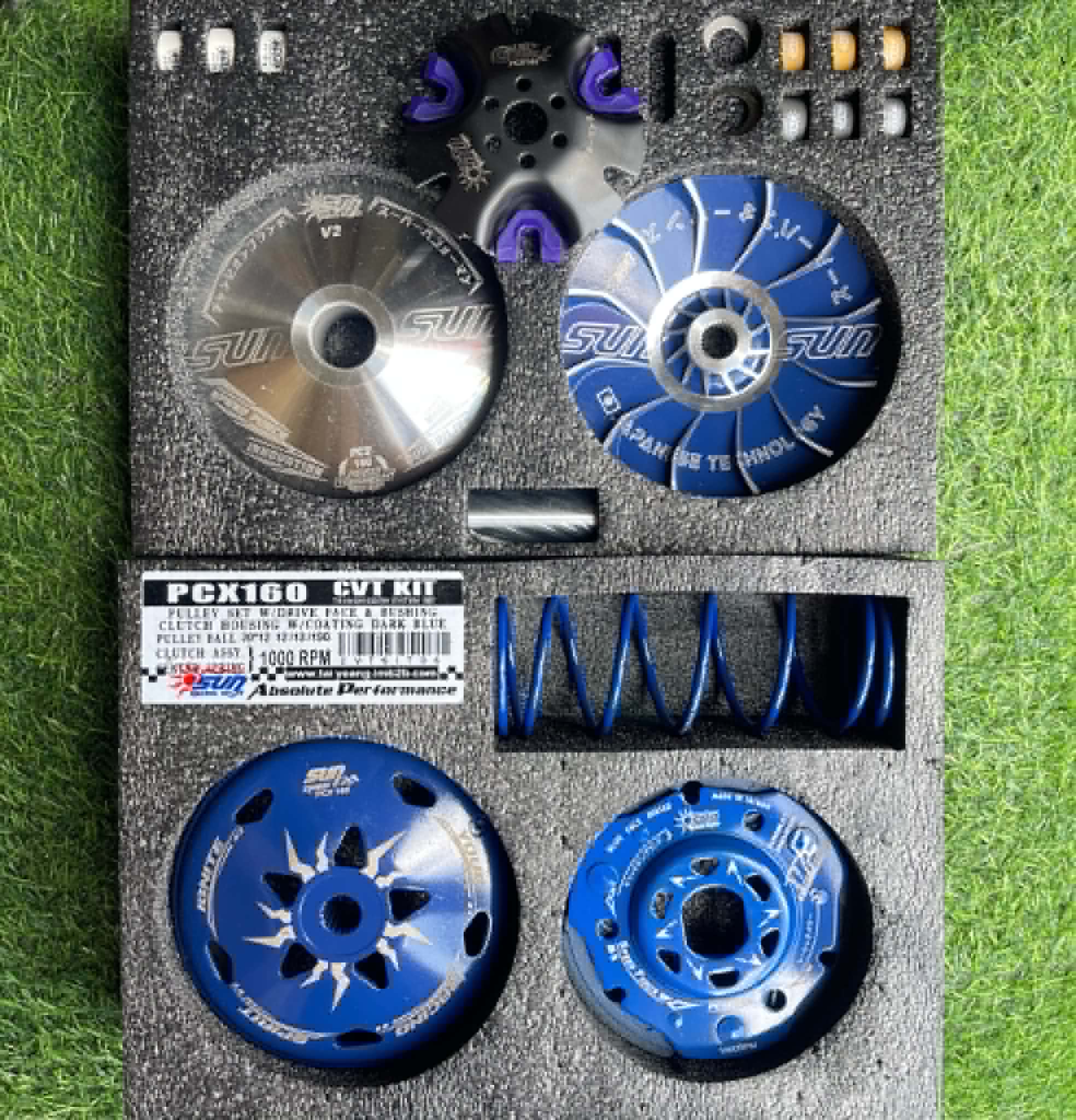 SUN RACING CVT KIT SET VERSION 2 FOR NMAX/AEROX,MIOi125,GEAR,CLICK150 ...