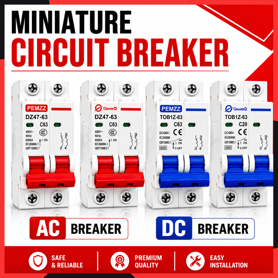 AC Circuit Breaker DC Circuit Breaker 1P 2P Reversible Breaker Solar ...