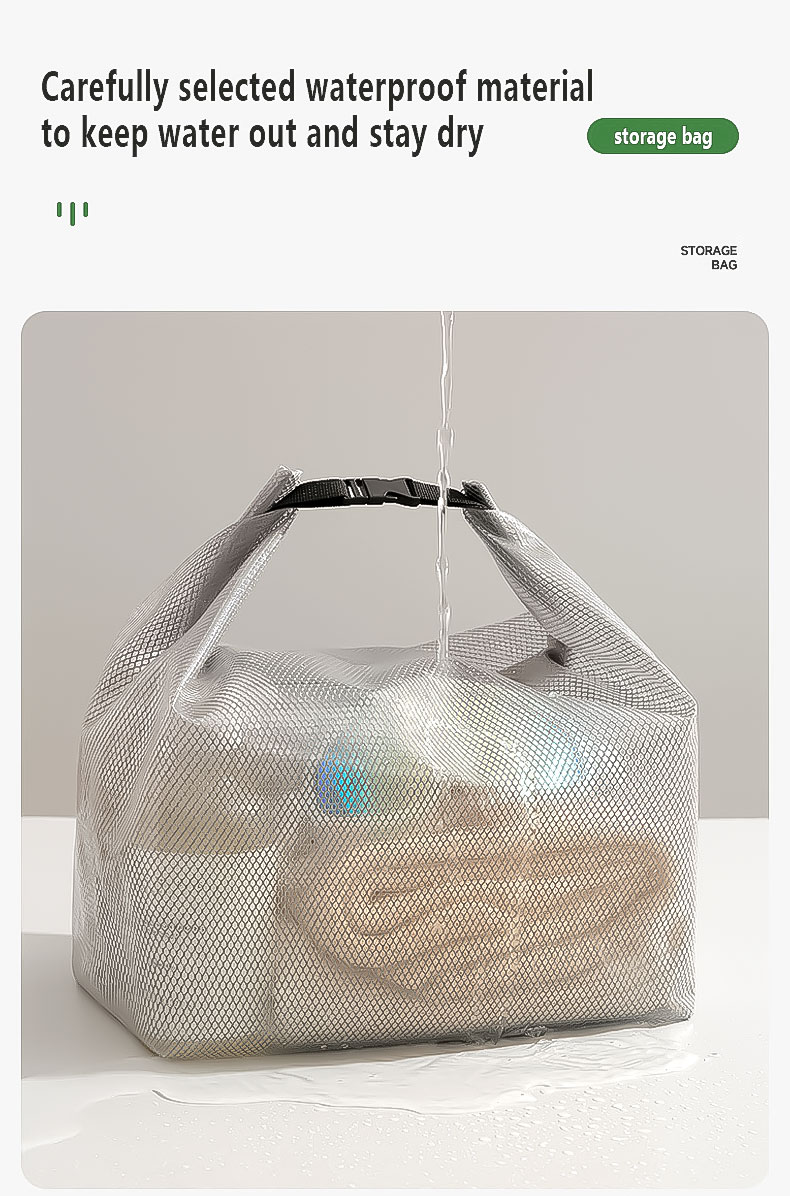 Clear Waterproof Pouch Large Capacity Drawstring Bag for Fitness and ...