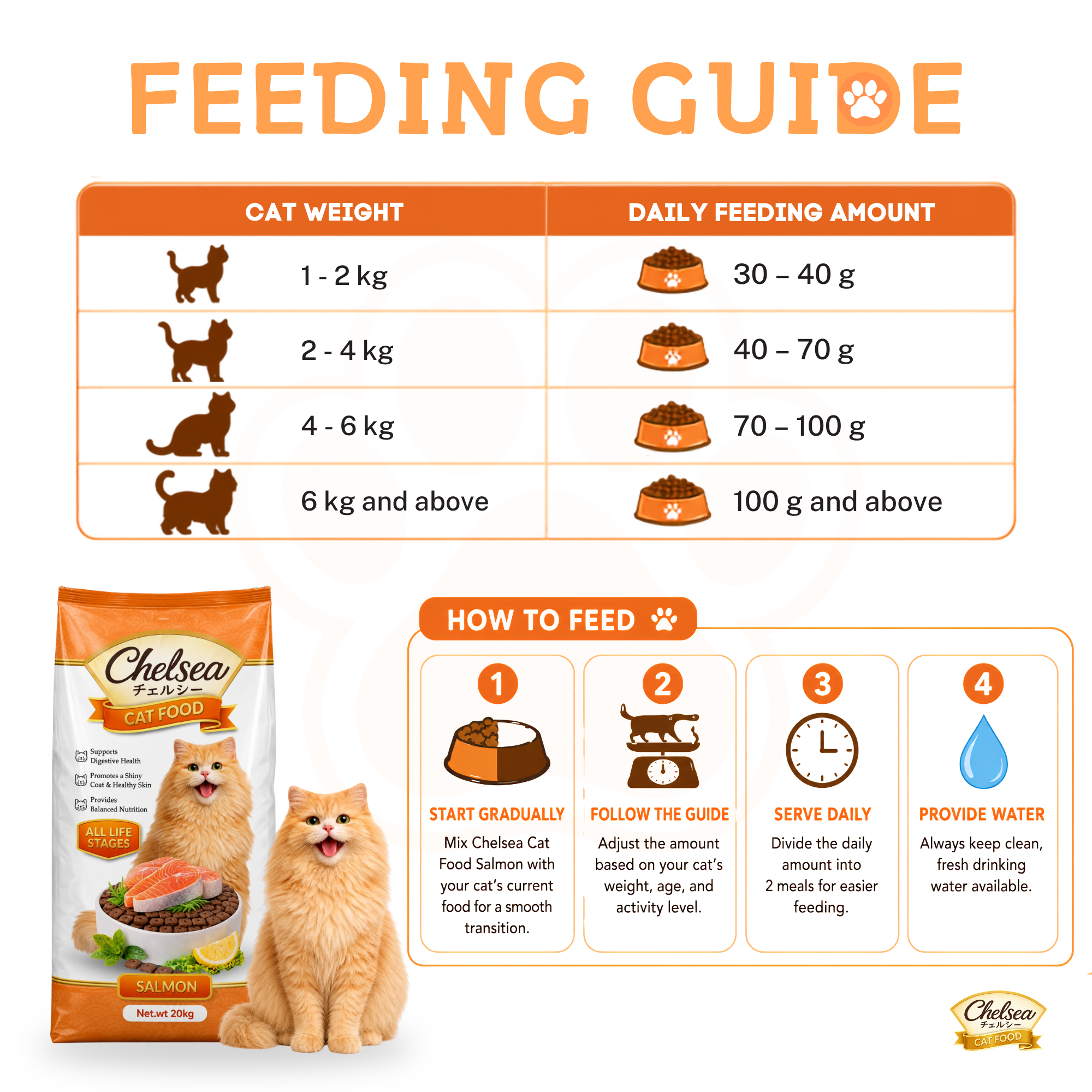 LKJ - Chelsea Cat Food for ALL LIFE STAGES (Salmon Flavor) 500g ...