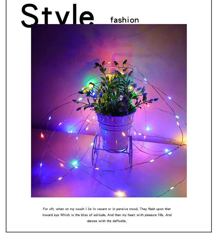 Fairy Light Strip Warm White Battery Operated Home Decoration Gift Box ...