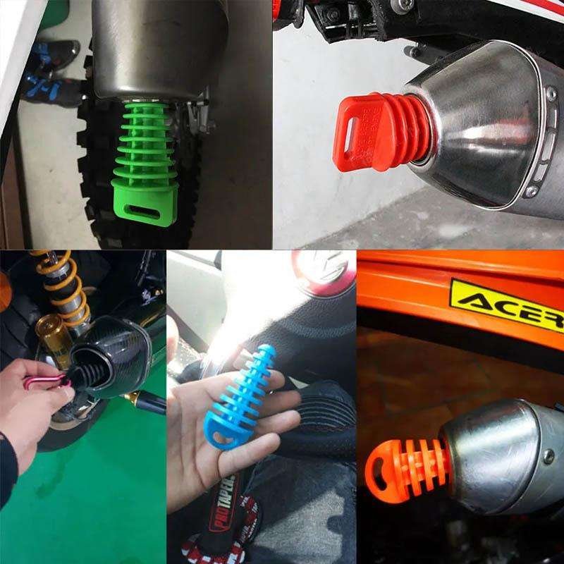 [RushRoam] Motorcycle Exhaust Tail Air-bleeder Plug Exhaust Silencer ...