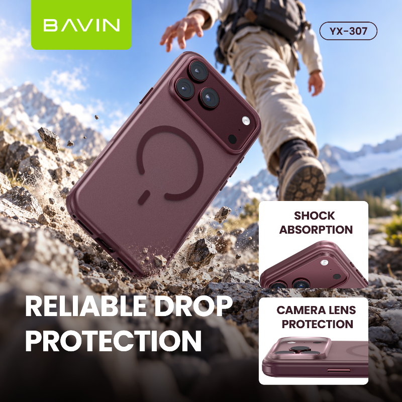 BAVIN YX307 Magnetic Solid Color Shockproof Case Full Coverage Anti ...