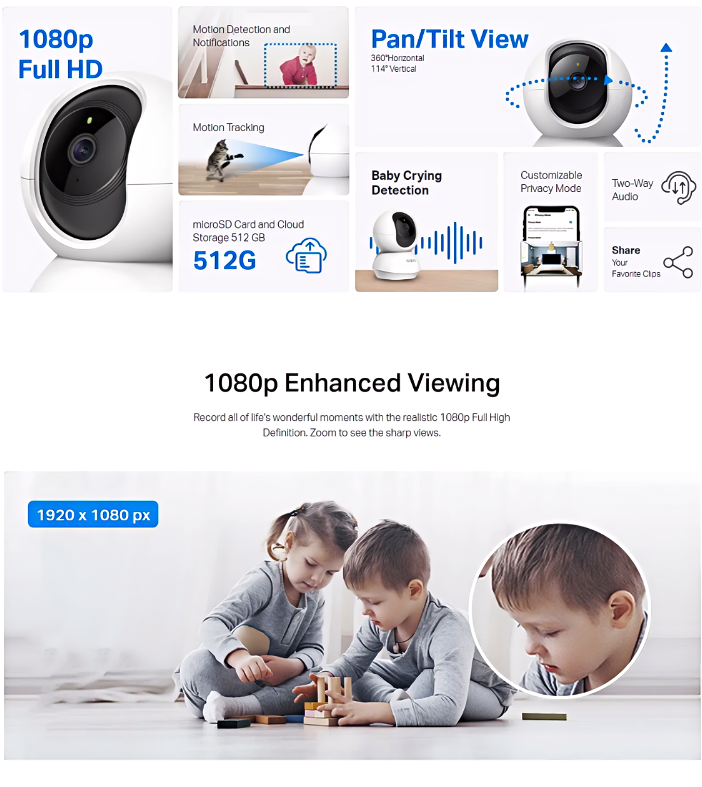 (Replace Q1) TP-Link Tapo C200C 2MP FHD Pan Tilt 360° Two Way Audio AI ...