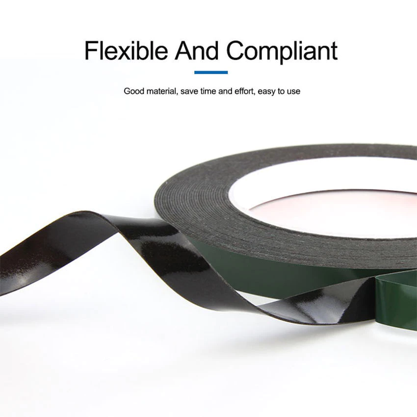 3mm Width 10 Meter Length black Double Sided Foam Tape for Display Edge ...