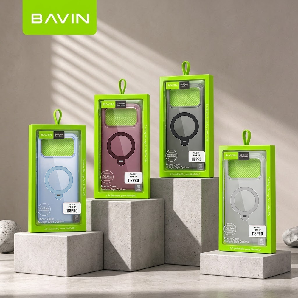 BAVIN YX308 Magnetic Phone Case w/ 360° Rotating Ring Stand Strong ...