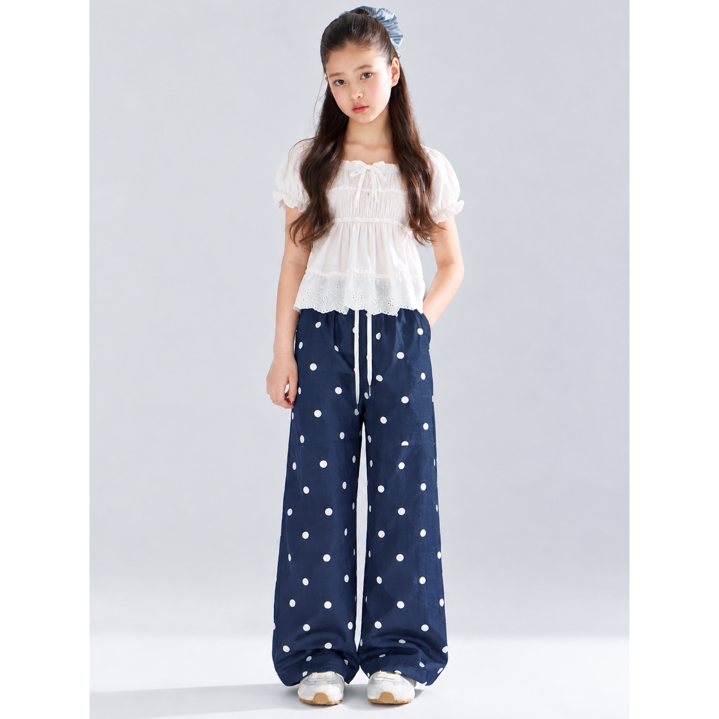 【BUY 1 TAKE 1】 6-11 Years Kids Polka Dot Pants | Double Pocket Loose ...