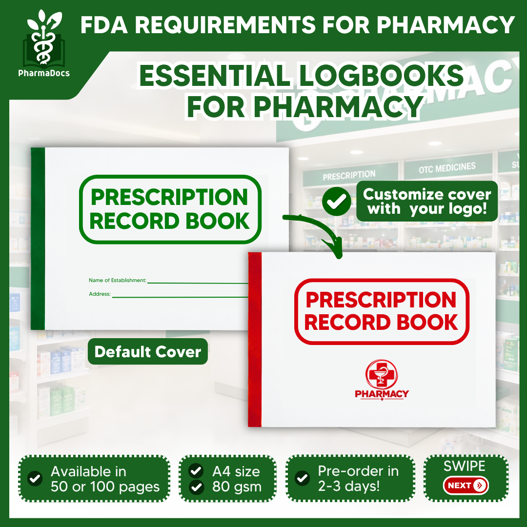 Prescription Record Book for Pharmacy Updated 2026 Format (FDA ...